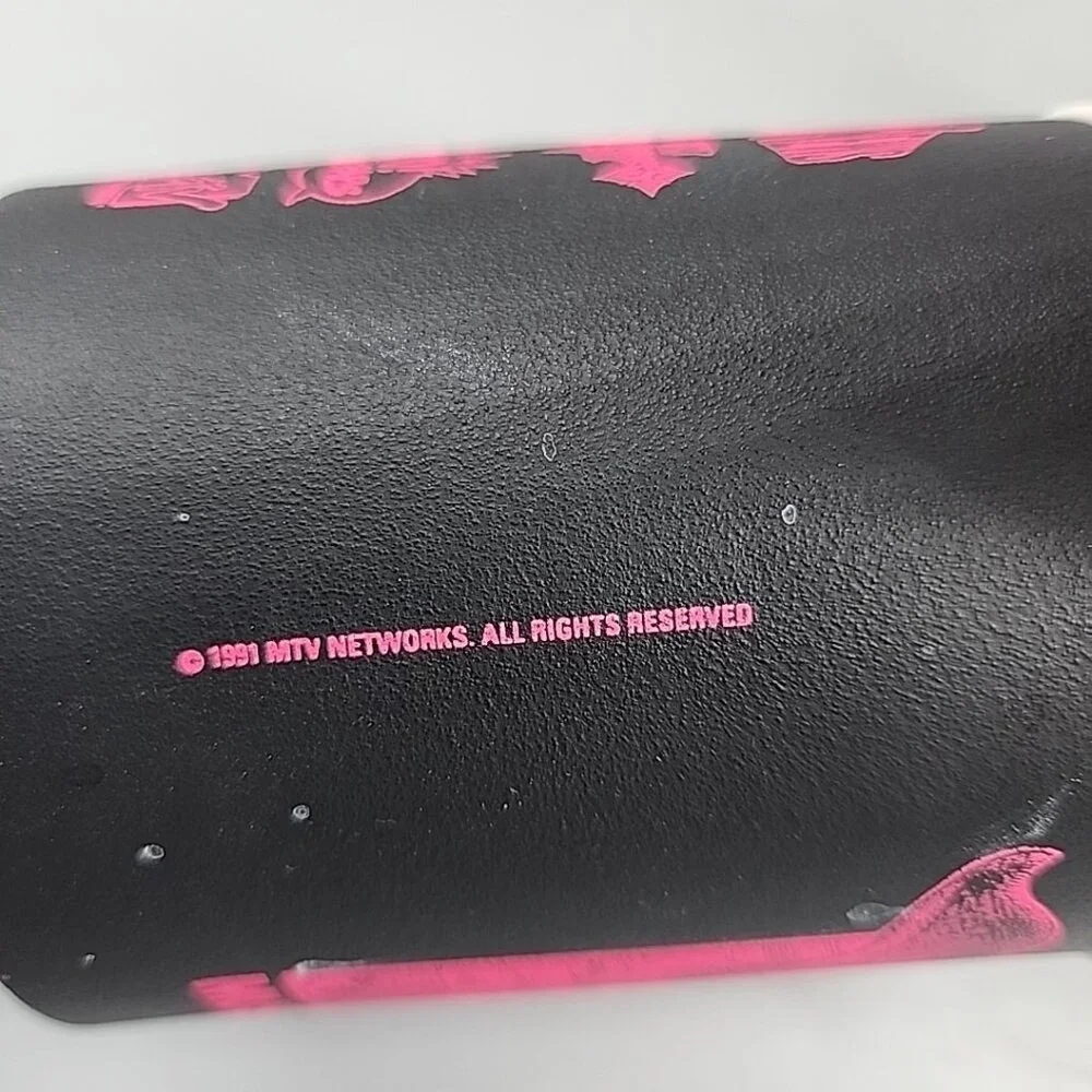 2 Vintage MTV Koozie Kup Retro 1991 Cooler Foam Plastic Beer Can Bottle Coozies